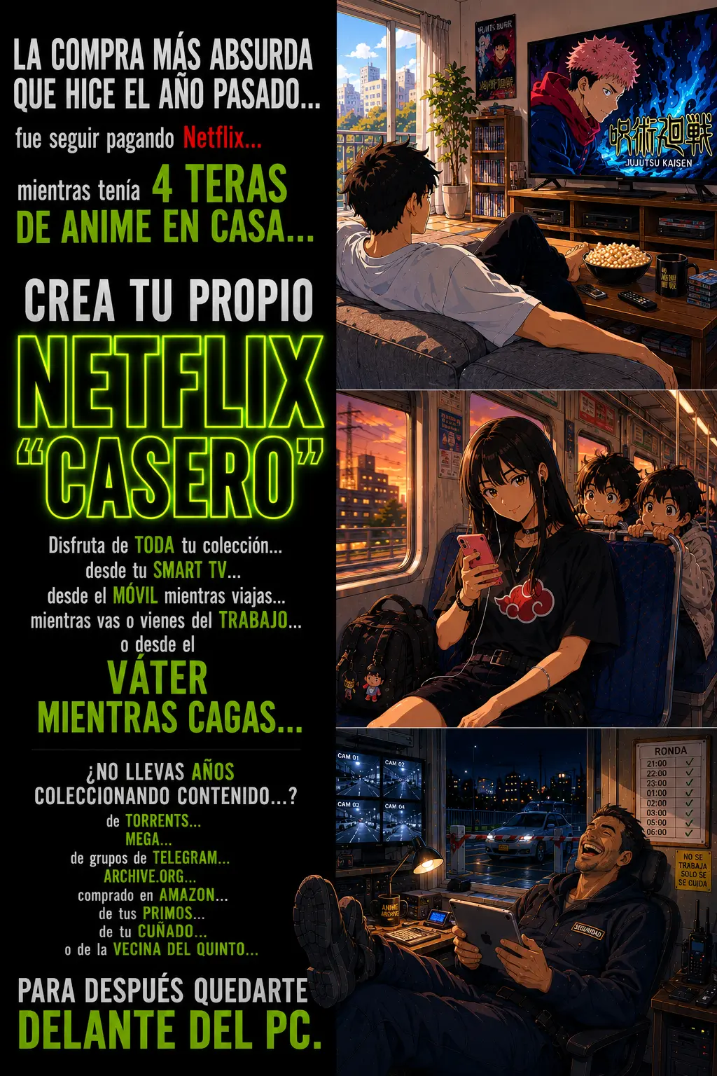 Crea tu propio Netflix casero