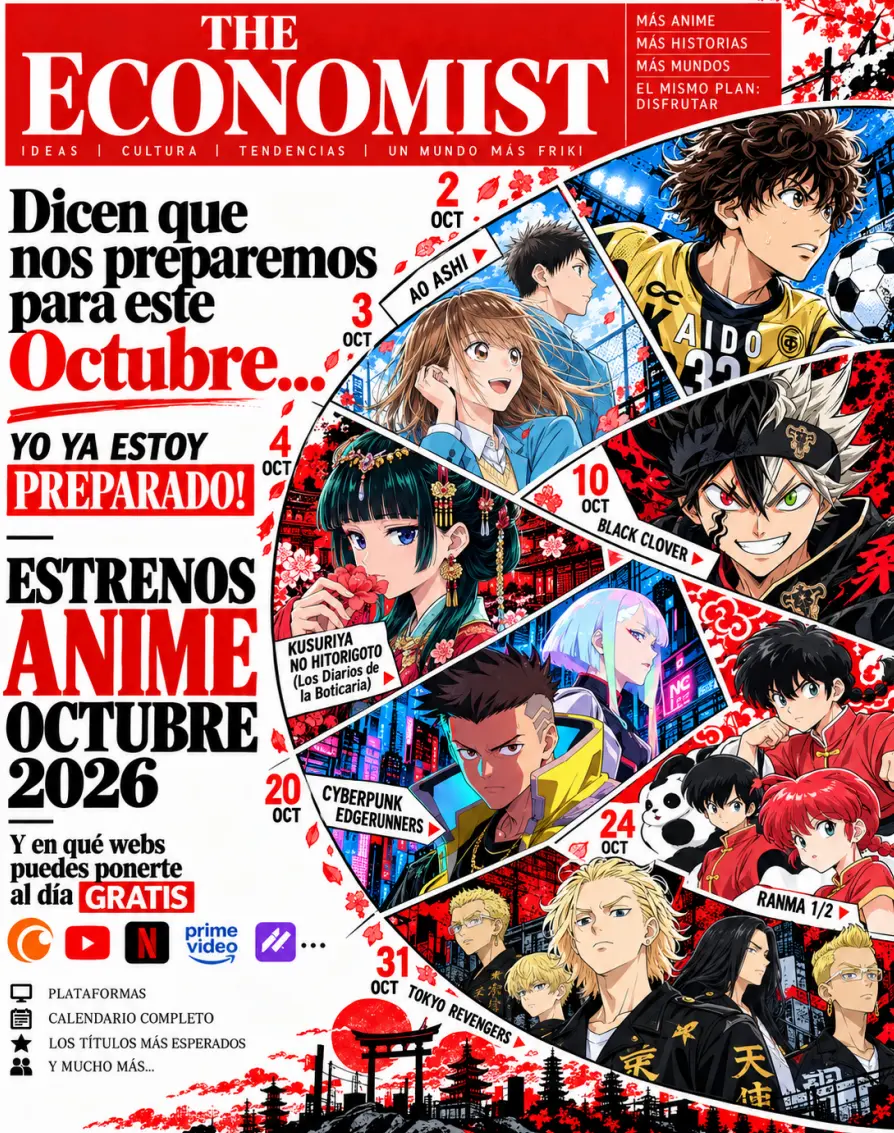 Guía de estrenos Anime octubre 2026